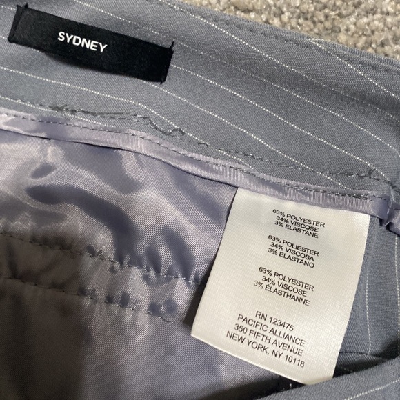 Jones pants -1 gray pin strip NWT - Picture 6 of 8